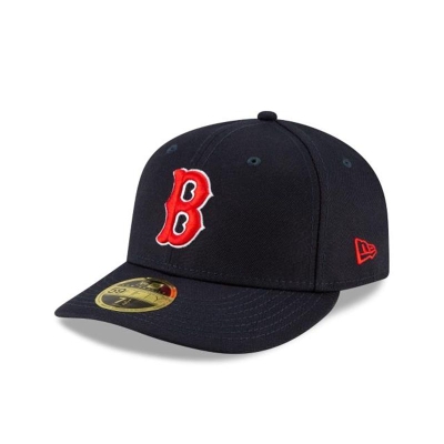 Boston Red Sox Gorra | New Era MLB Ligature Low Profile 59fifty Fitted Cap Mexico - Azules